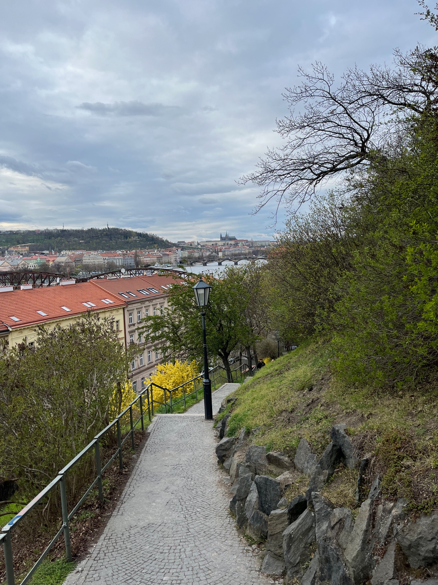 Vysehrad, just a few tram stops down river.