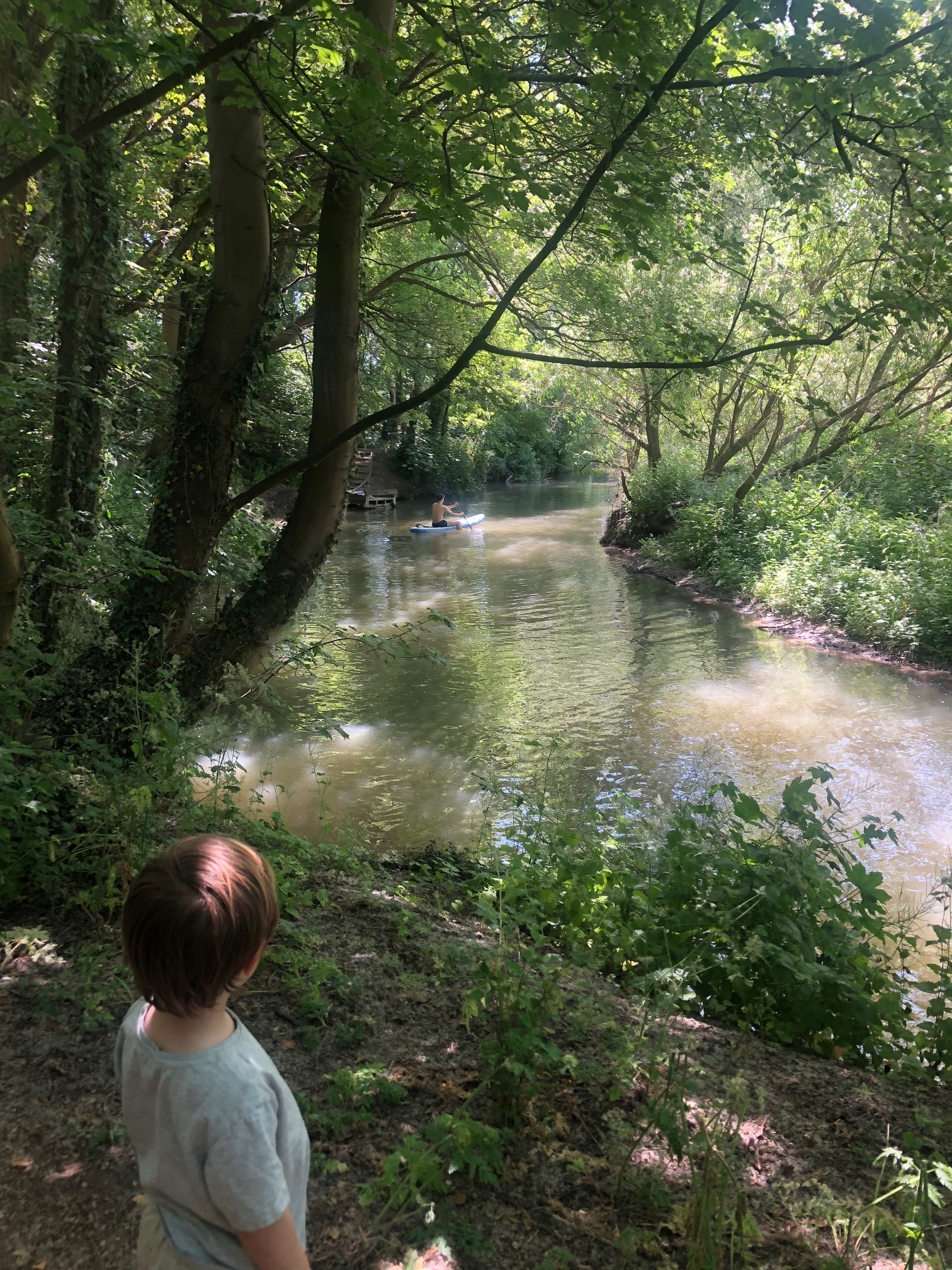 Stadthaus am Fluss bei Feuchtgebieten und Bootshäusern – malerisches Cambridge