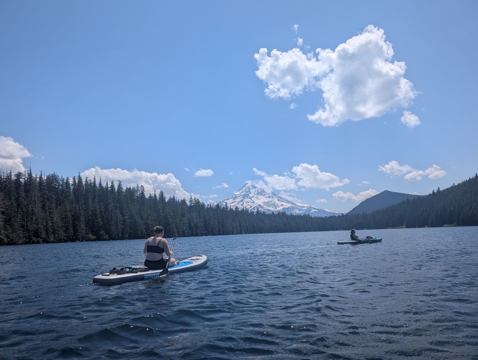 Uitzicht op Mt Hood op Lost Lake