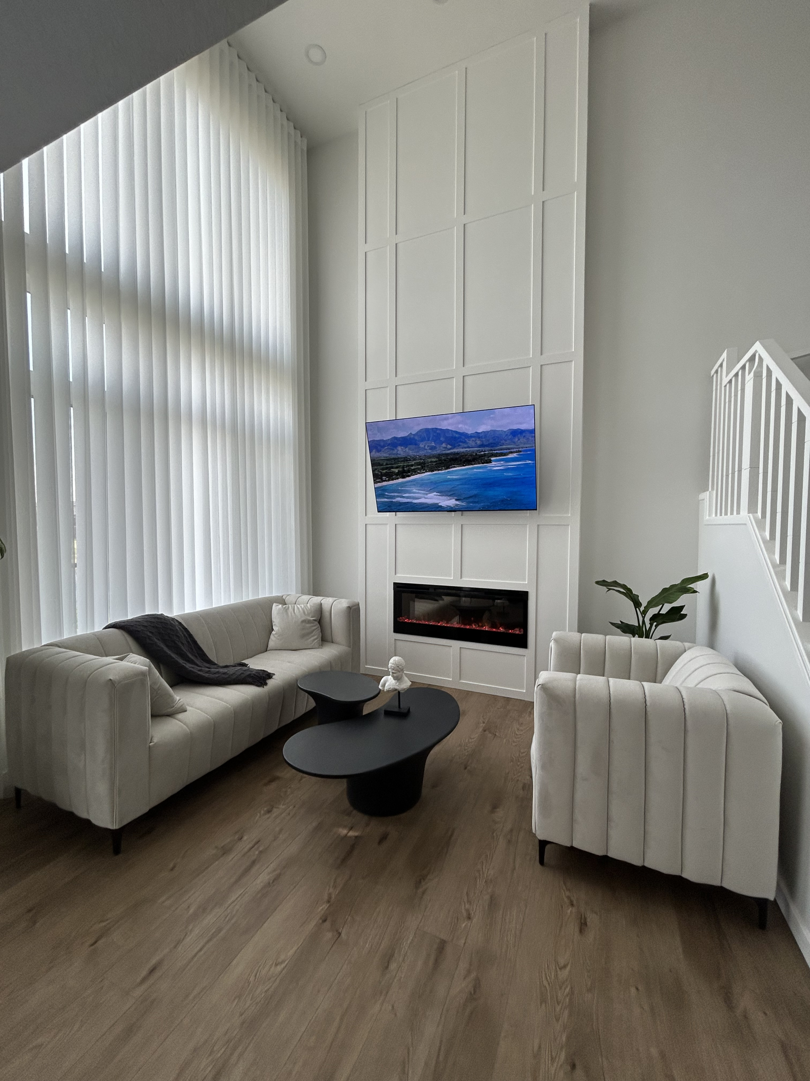 Living room with Oled TV