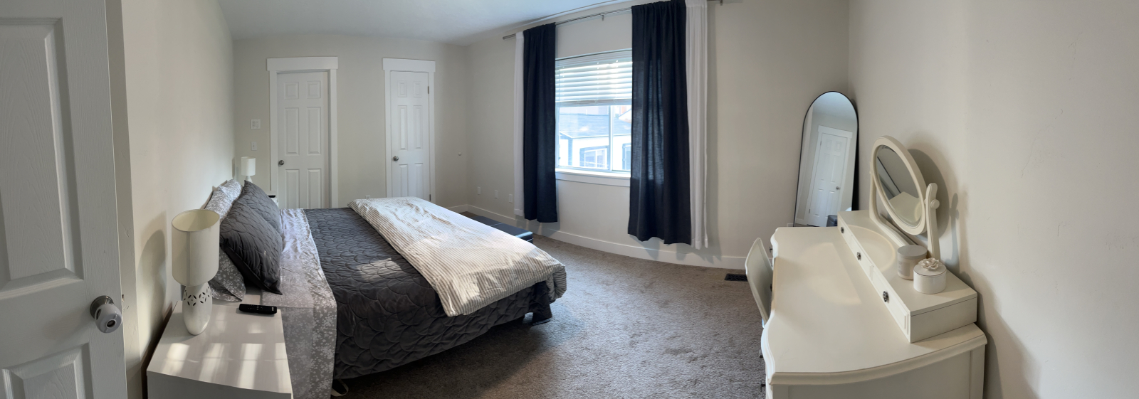 Primary bedroom with full, private bathroom