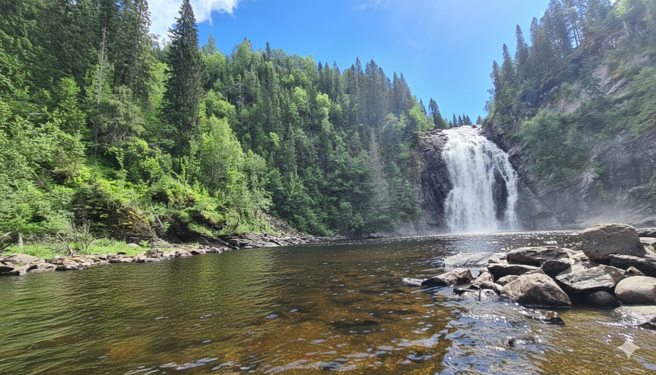 20 minutes away by car is another beautiful hiking area (Storfossen, Malvik).