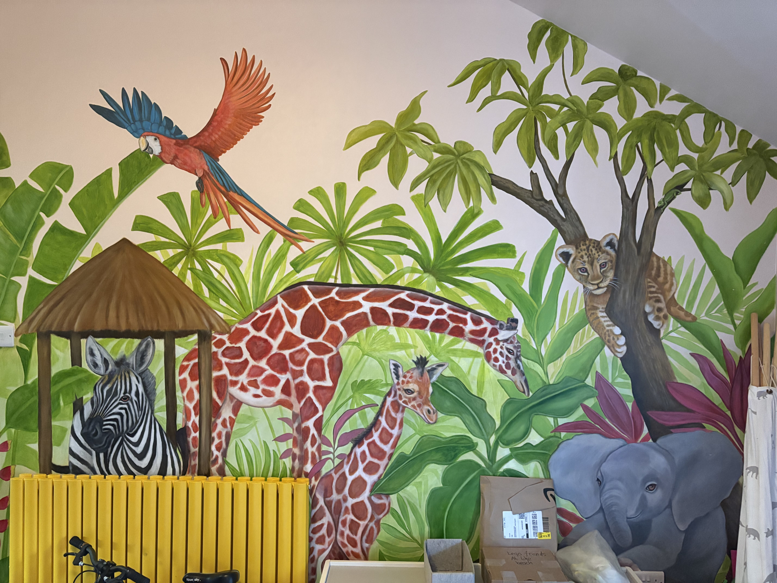 Murale nella stanza dei giochi