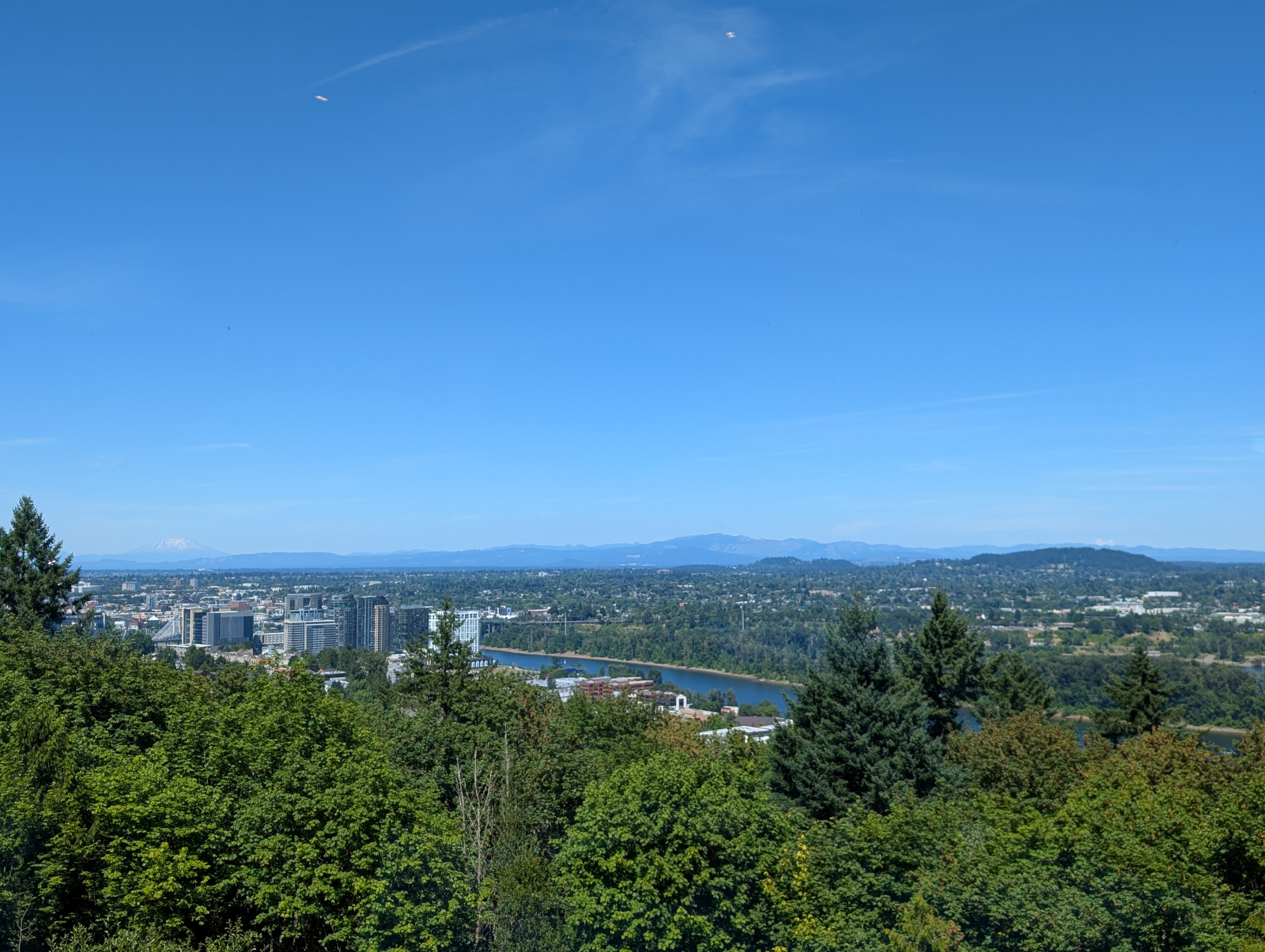 Uitzicht op het centrum van Portland vanuit het Chart House