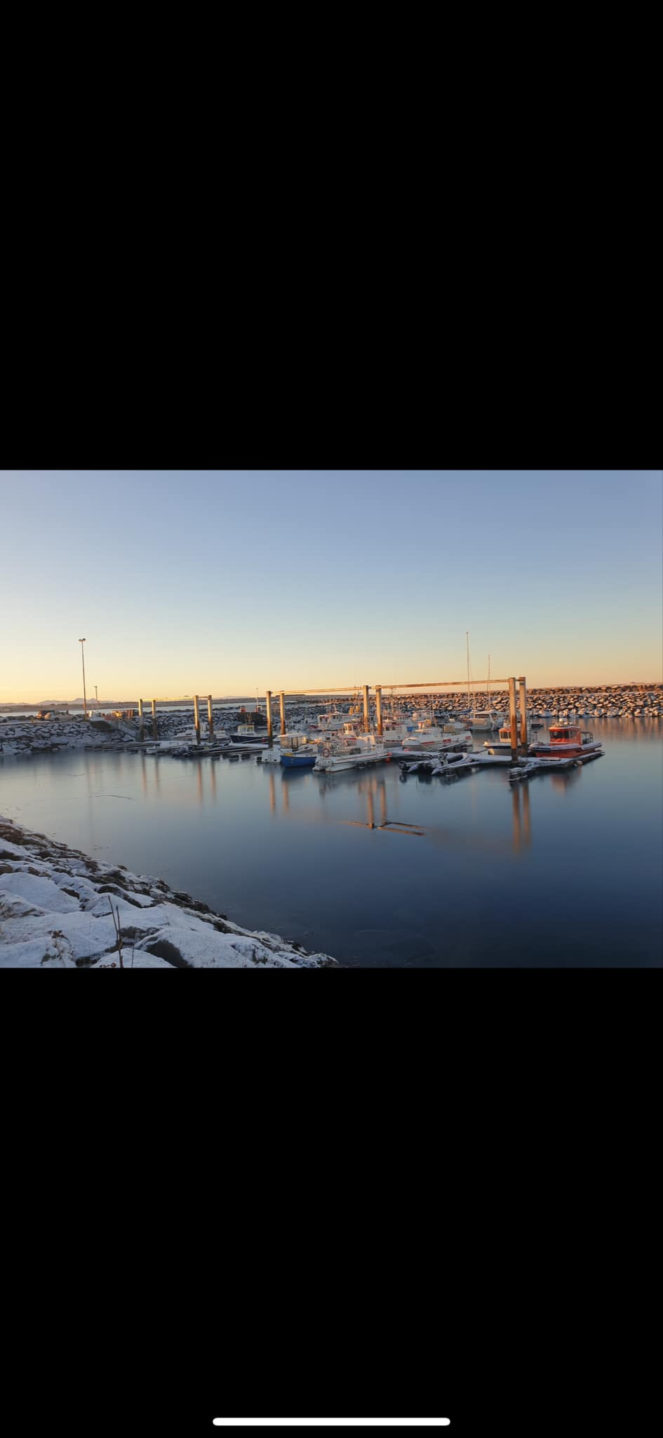 The beautiful harbor outside of our building