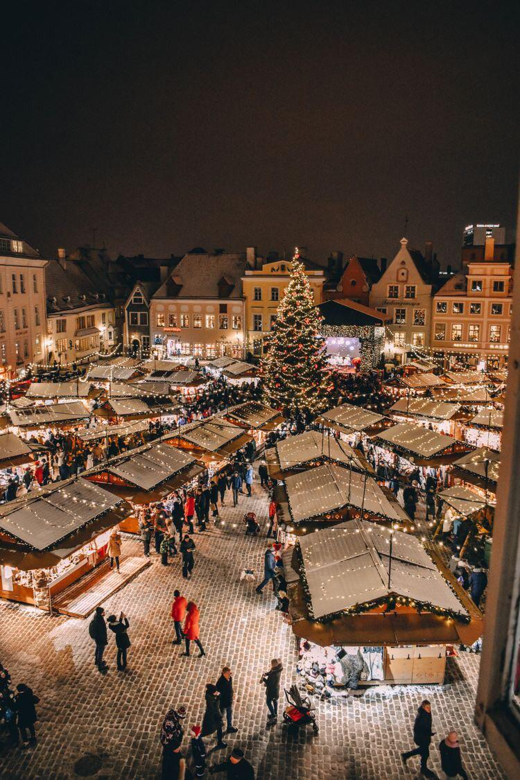 Weihnachtsmarkt von Tallinn (Top 10 der Welt. Nr. 1 im Jahr 2019) 15-20 Minuten zu Fuß