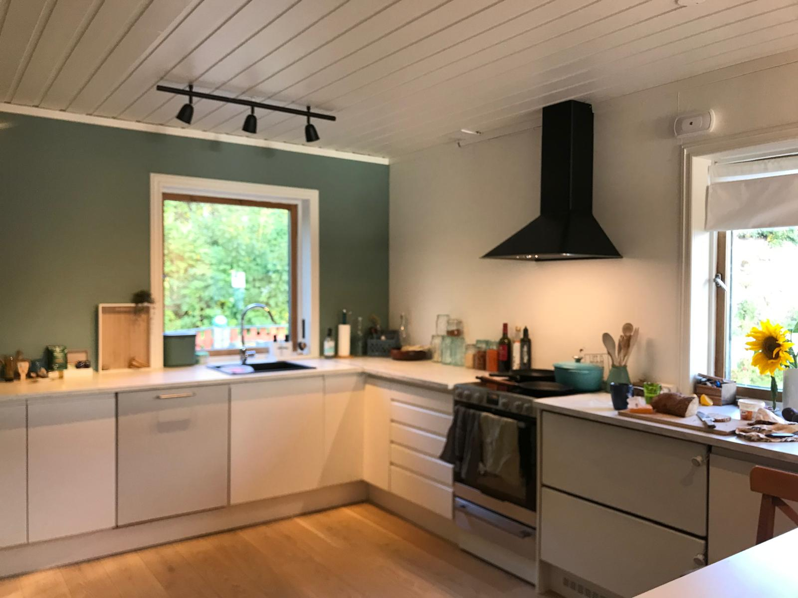 Kitchen, with fridge drawers, stove, dishwasher, water boiler, toaster, a great blender and more