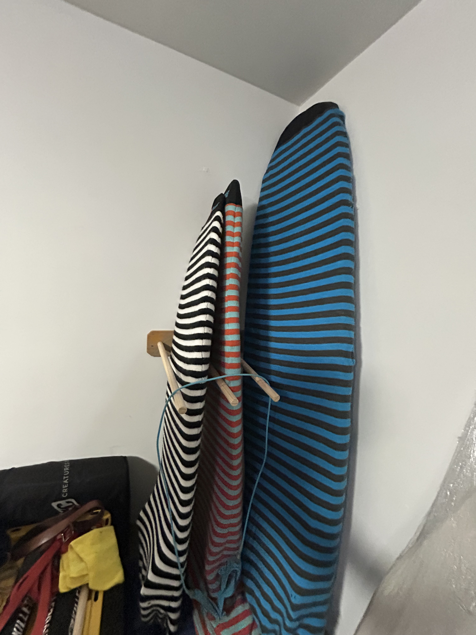 Surf boards. We have 1 long board for guest to use.