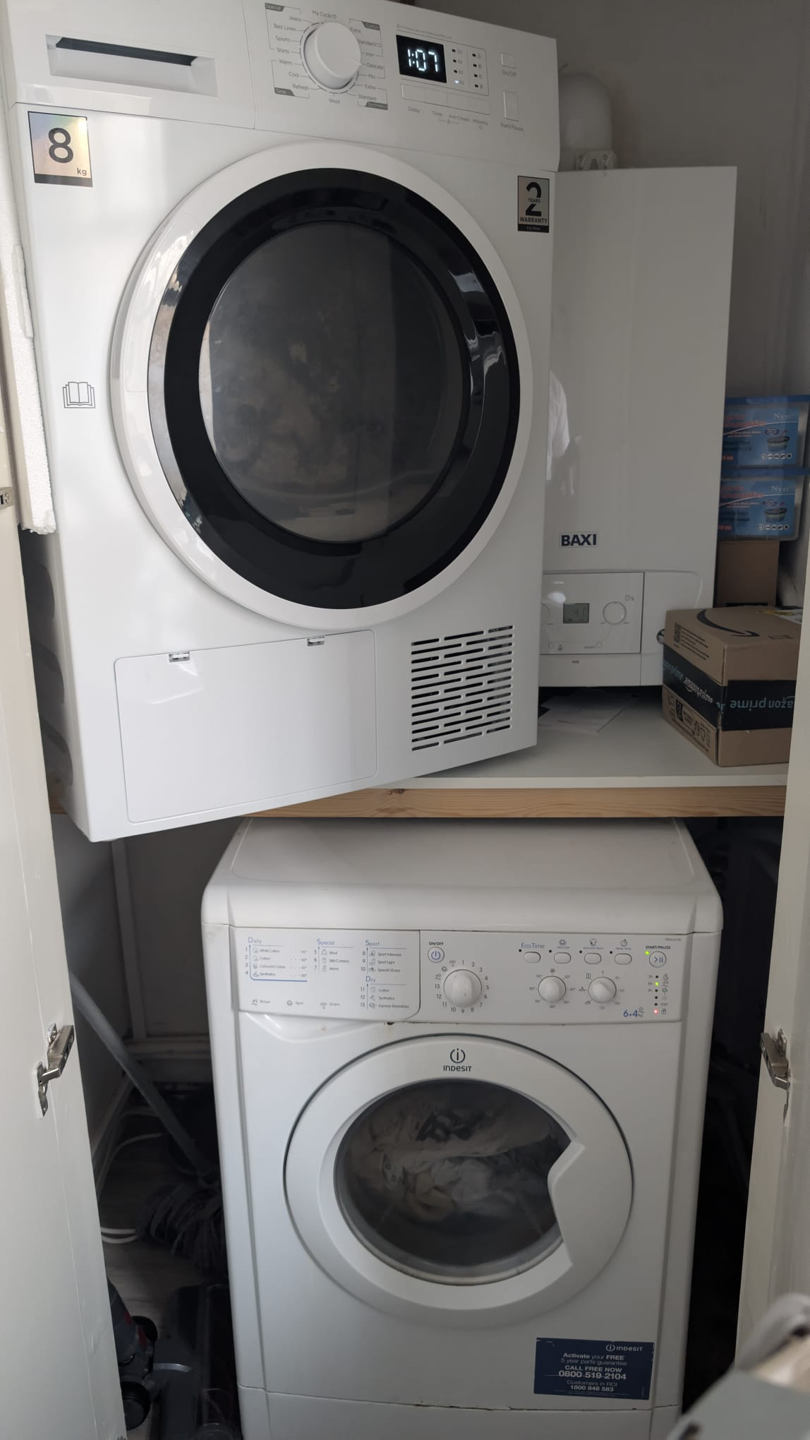 Máquina de lavar + Secar roupa