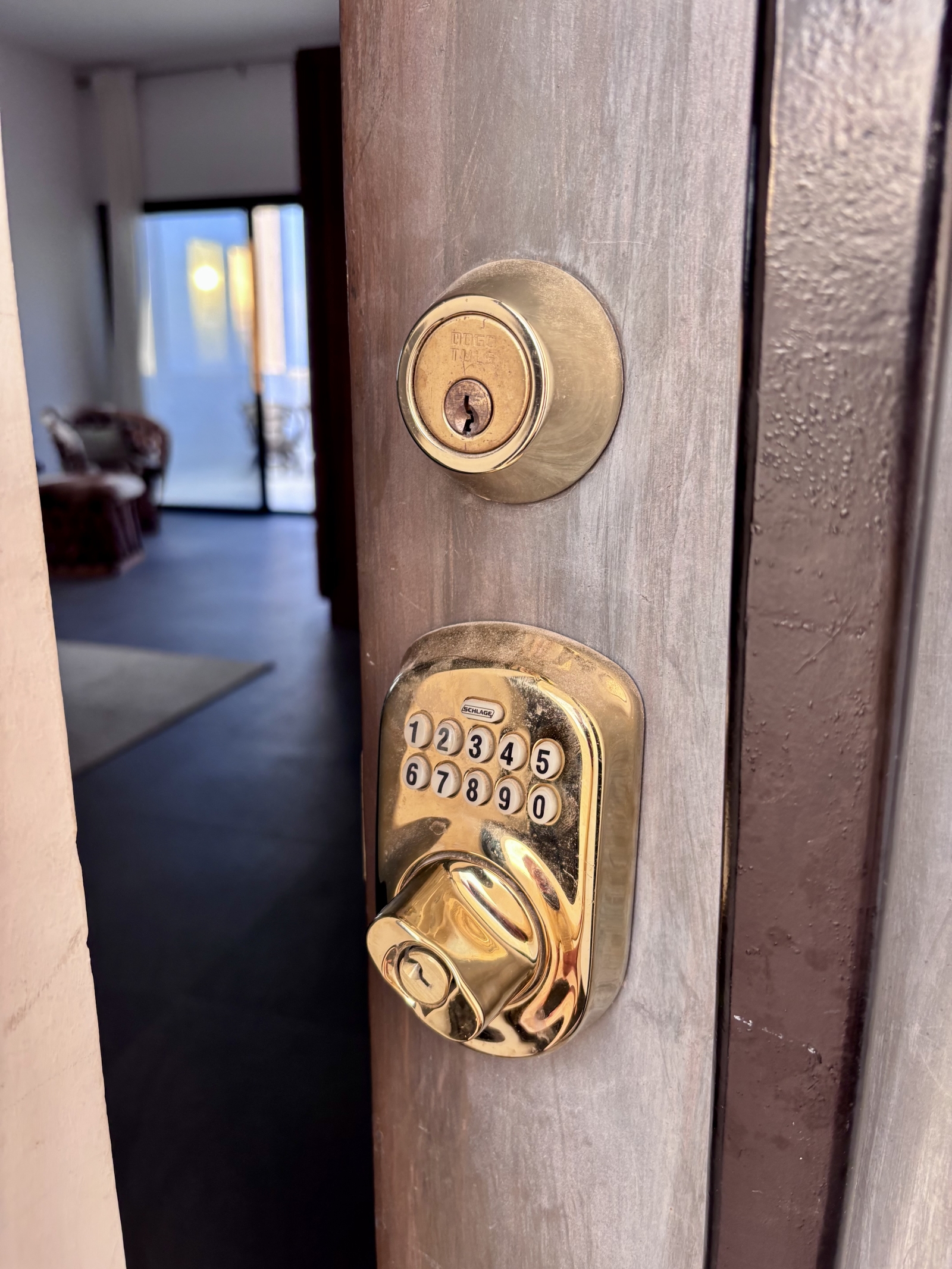Private entrance into casita
