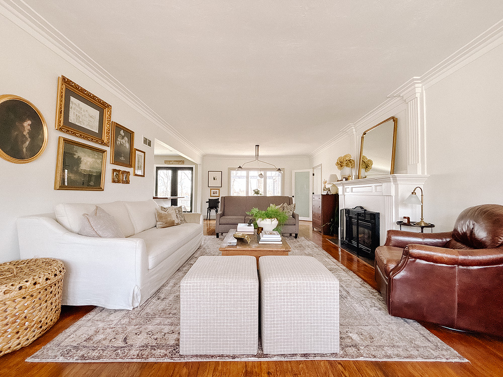 From this angle you can see the mudroom/laundry room door in the back and the kitchen to the left of ...
