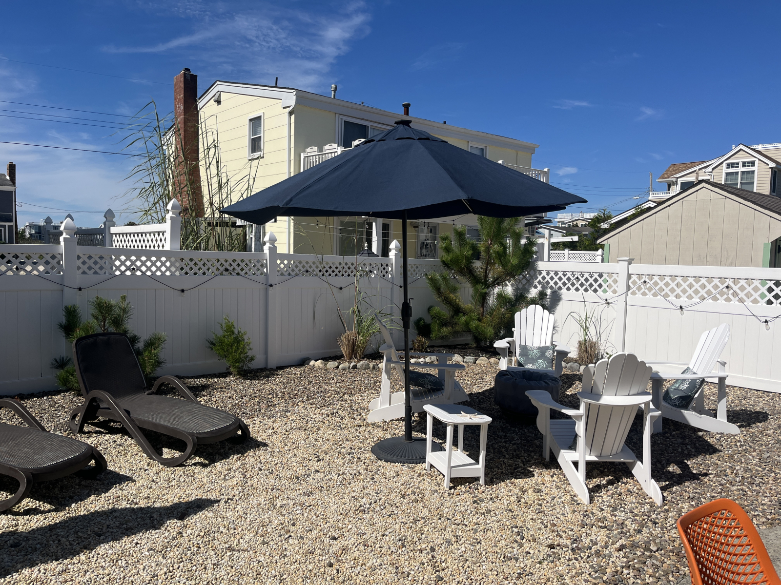 Back Yard with Firepit