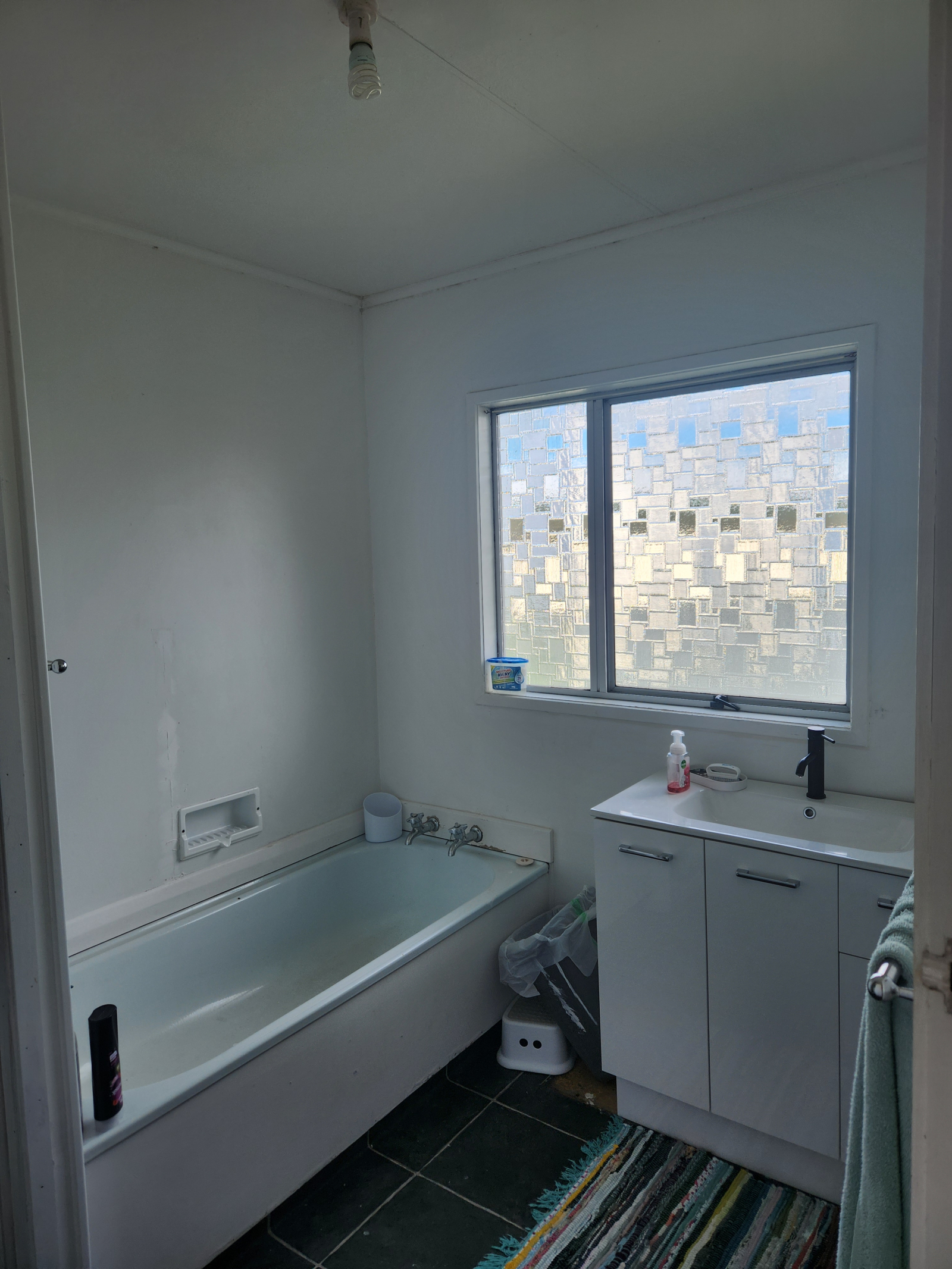 Our bathroom has both a bath and shower, great for families with small children.