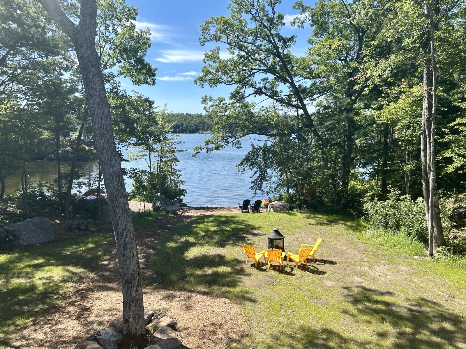 Modern family cottage on the lake in the Kawarthas, Ontario
