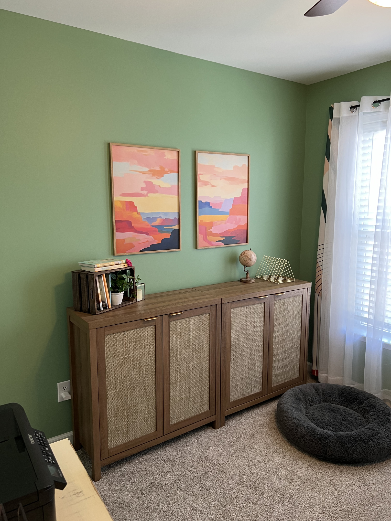 Home office storage cabinet