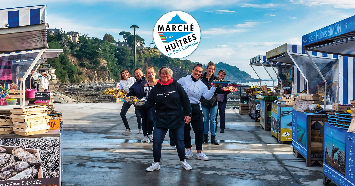 Marché aux huîtres à Cancale