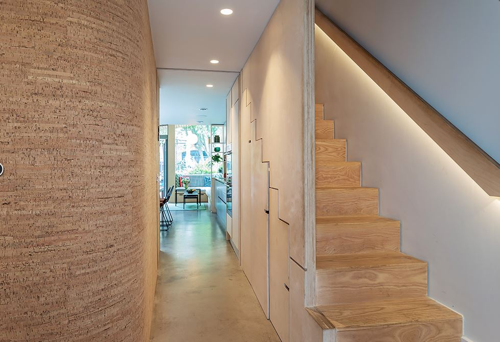 Hallway entrance to house on ground floor