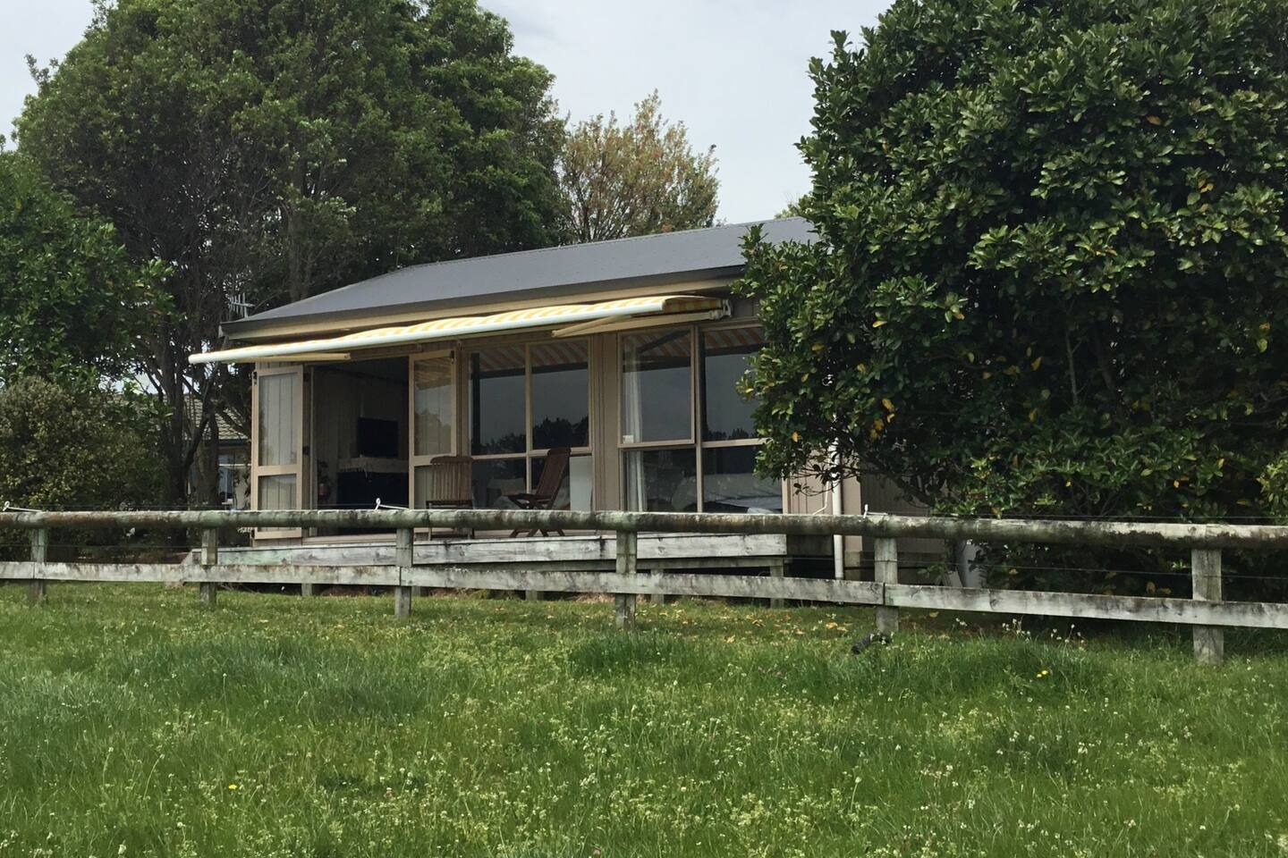A sunny deck to soak up the scene and relax.