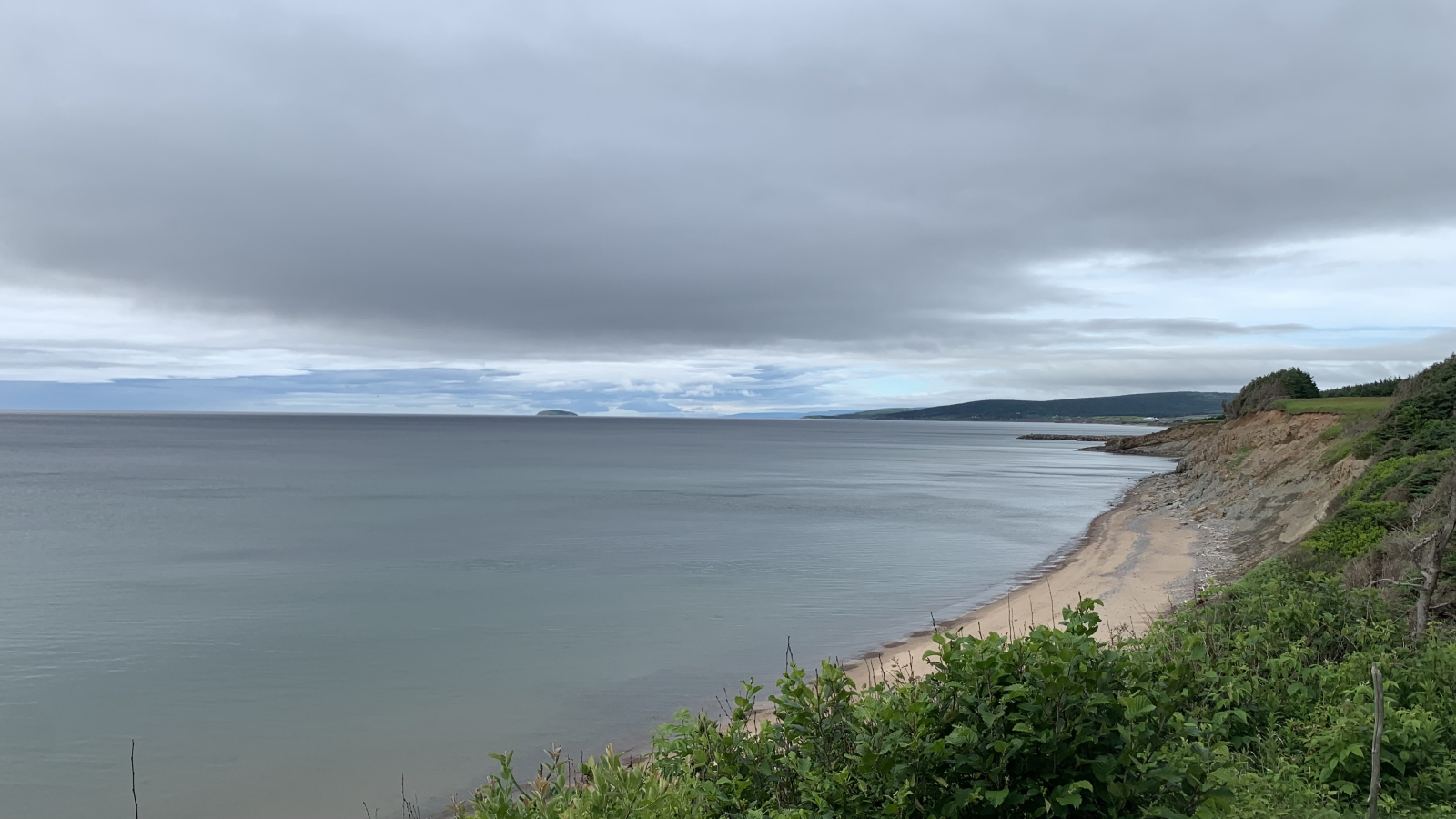 Our beach overlook on a calm day in May