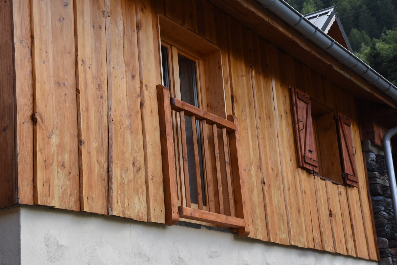 Village alpin traditionnel.