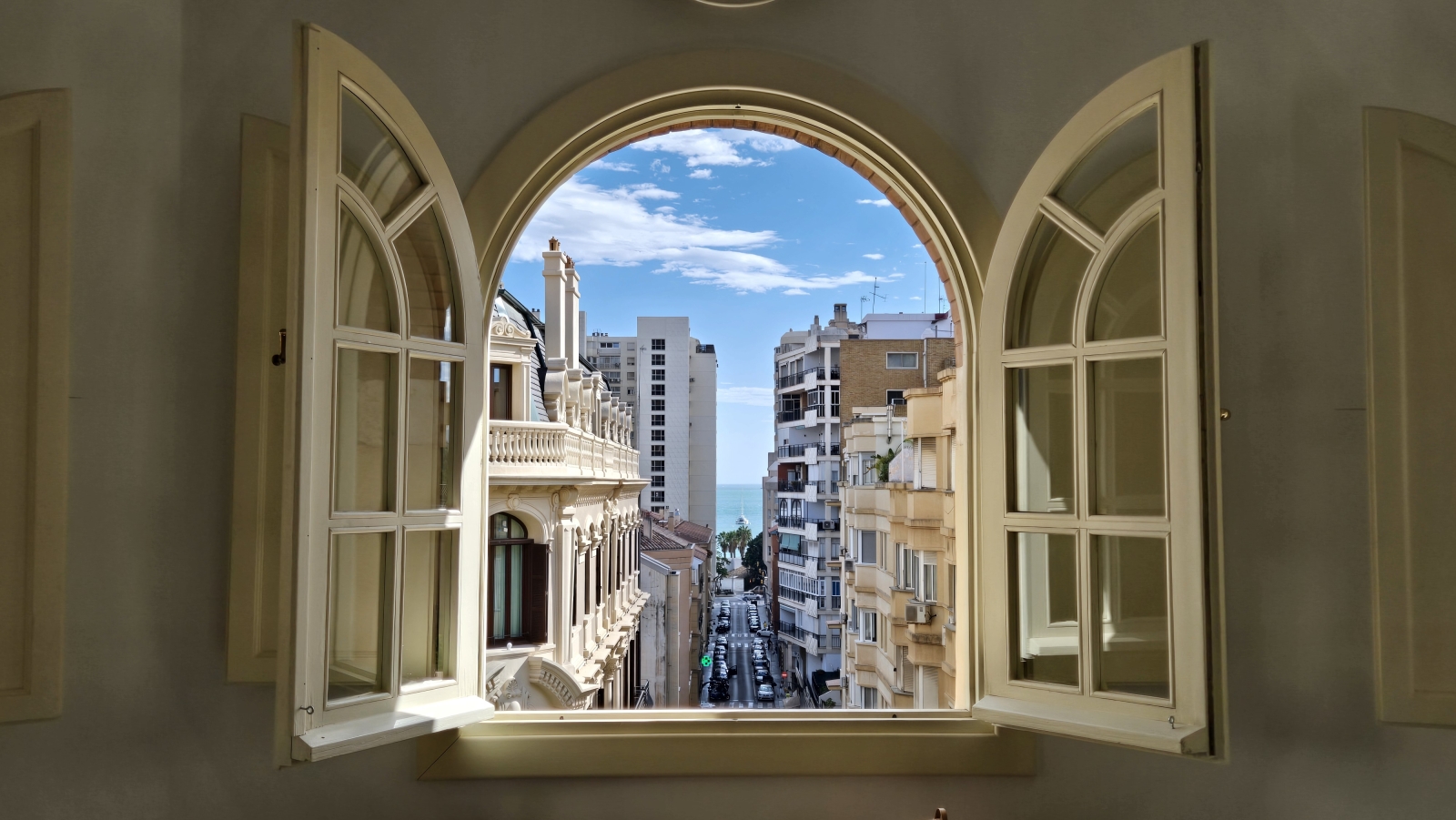 View to the sea from the kitchen