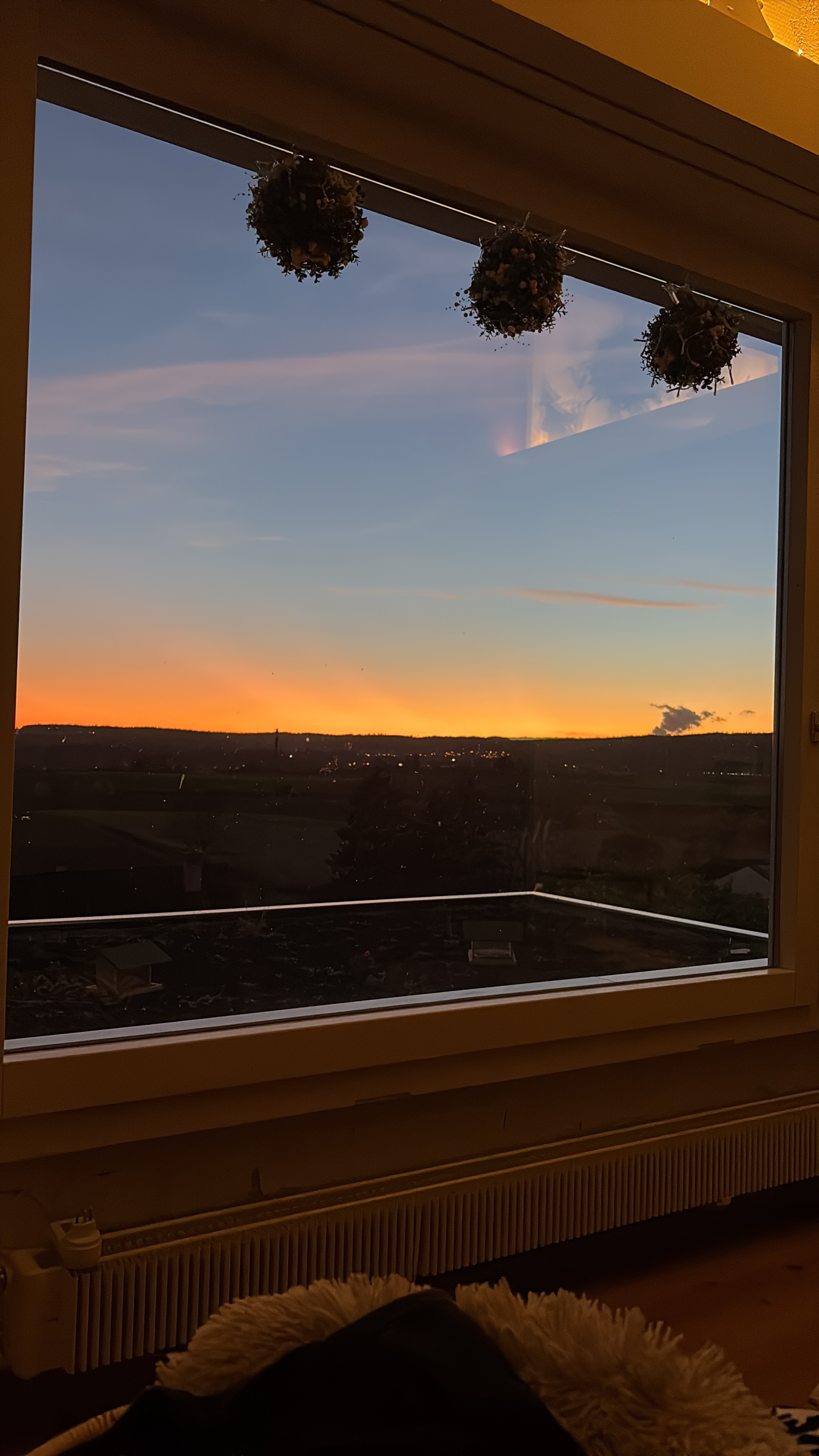 Random shot of a gorgeous sunset from the living room