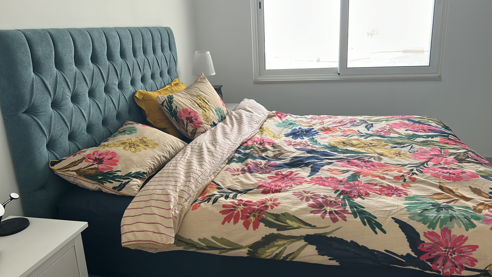 Hoofdslaapkamer met supercomfortabel matras (180x200).