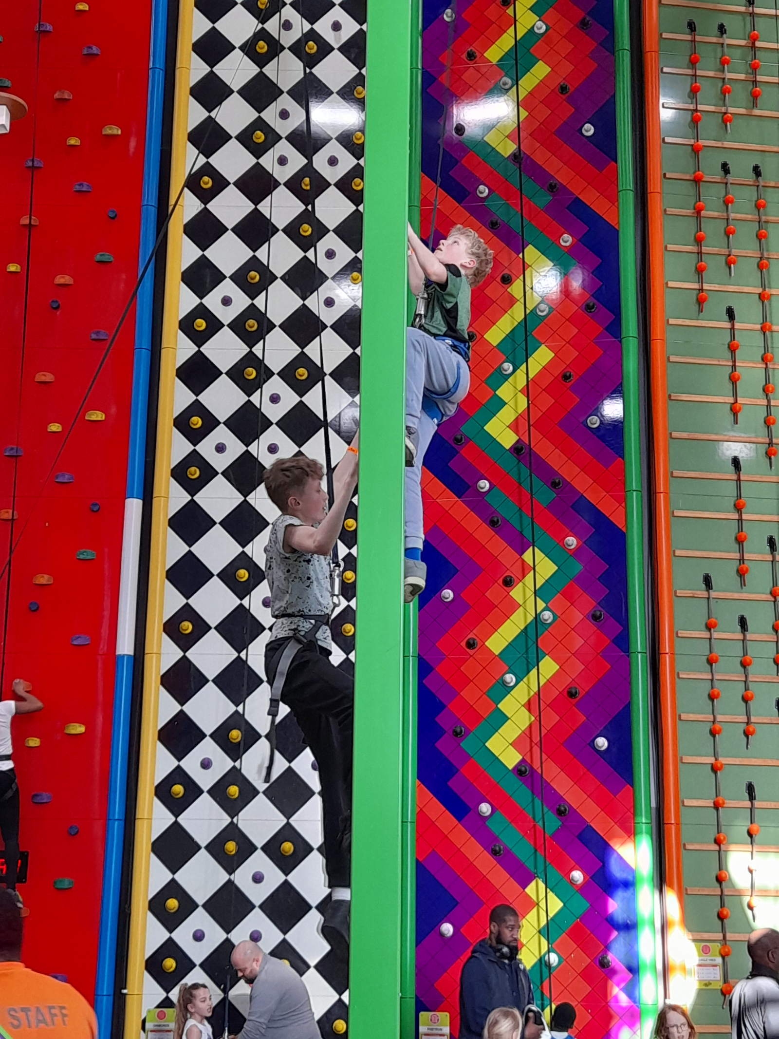 Climbing wall at Bournemouth pier