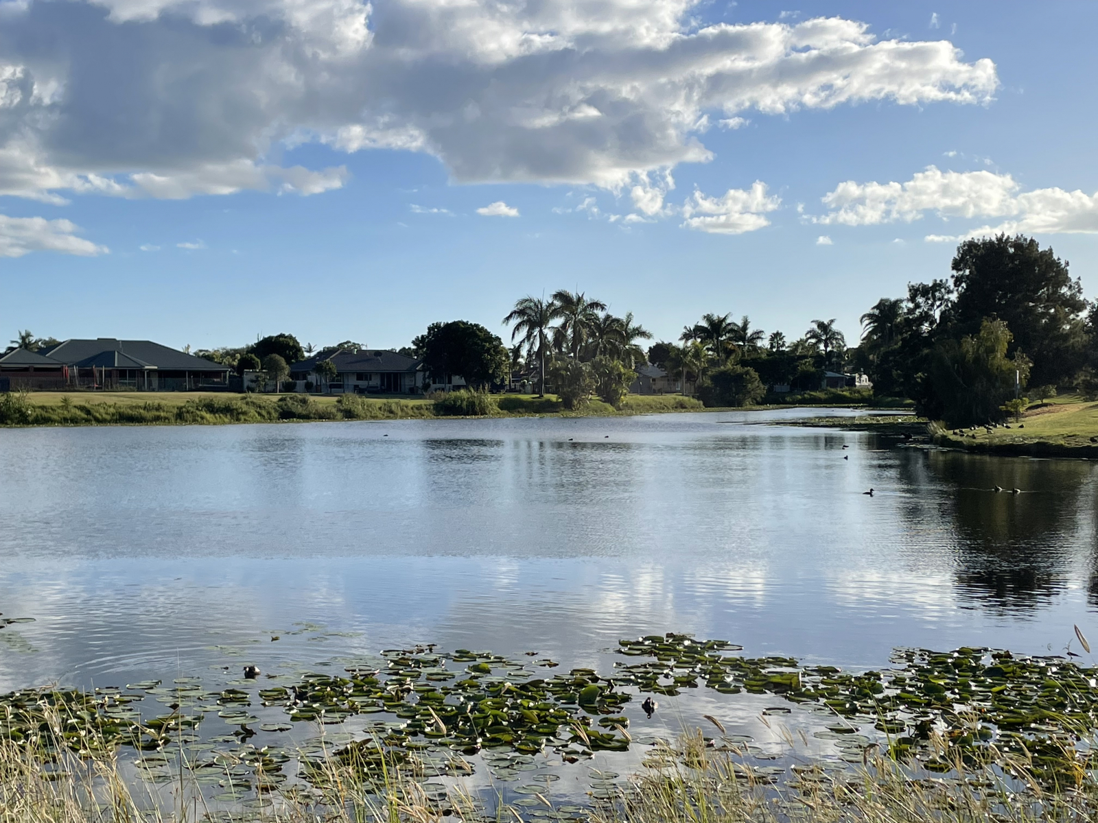 Enjoy a walk around the local lake.