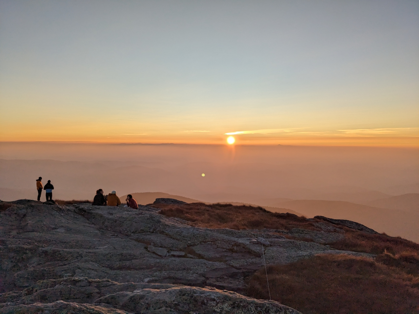 Sunset from the top of Camel's Hump