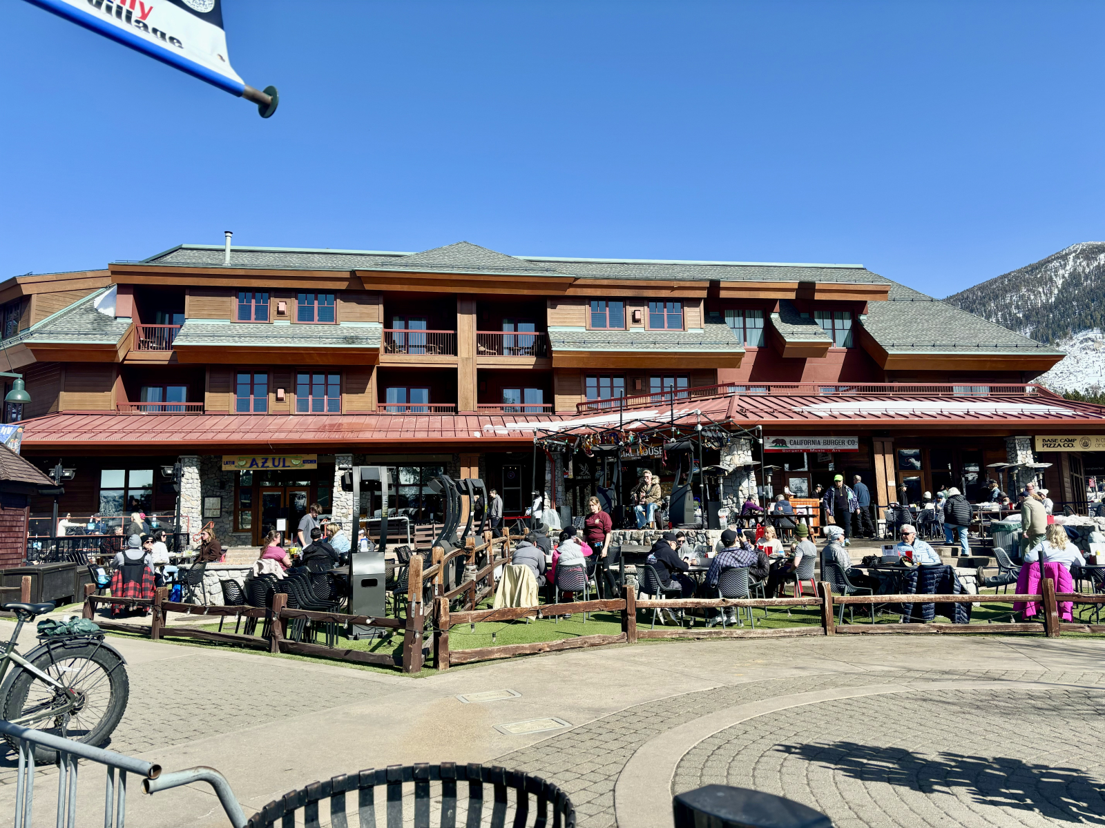 Multiple dining places just below Grand Residence.