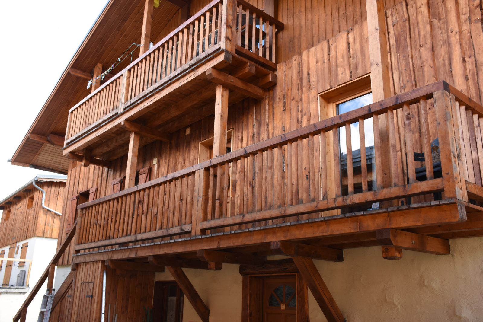 Village alpin traditionnel.