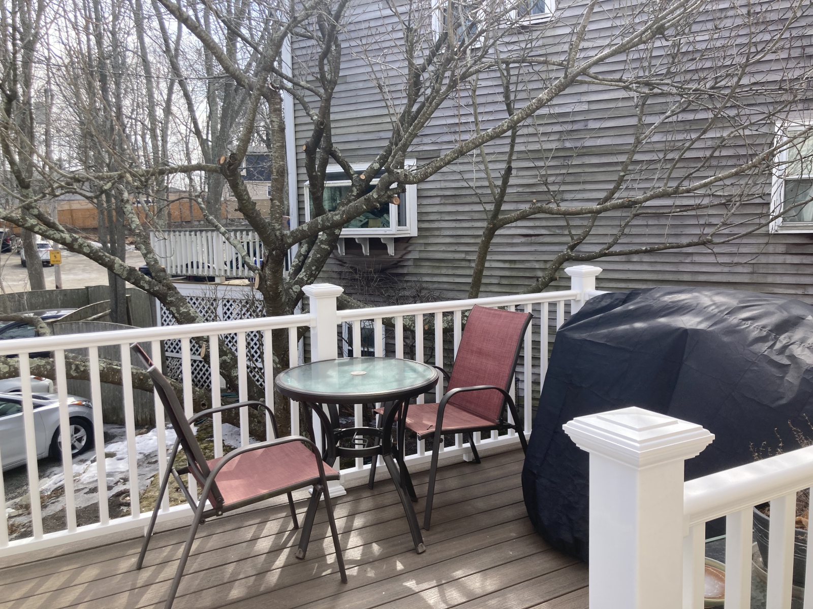 Cubierta en invierno (¡mucho más bonita en verano!)