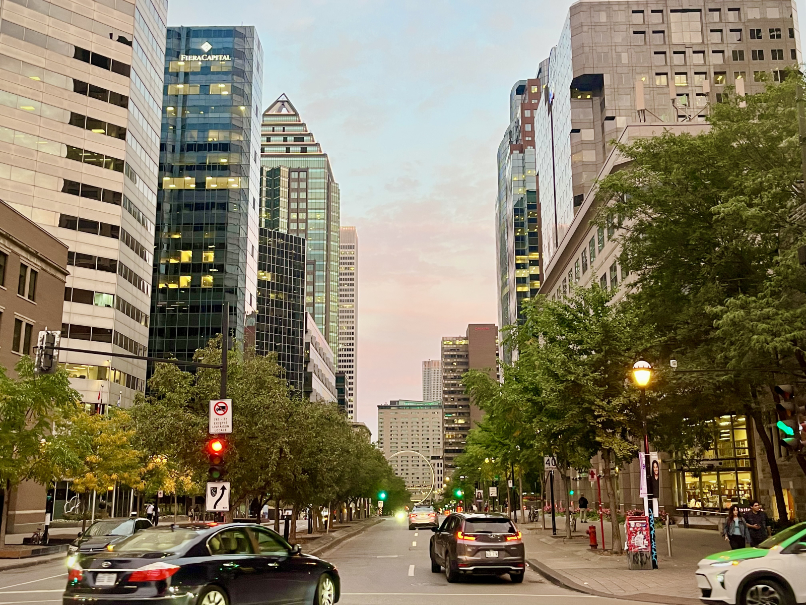 Zentrale Innenstadt von Montreal.