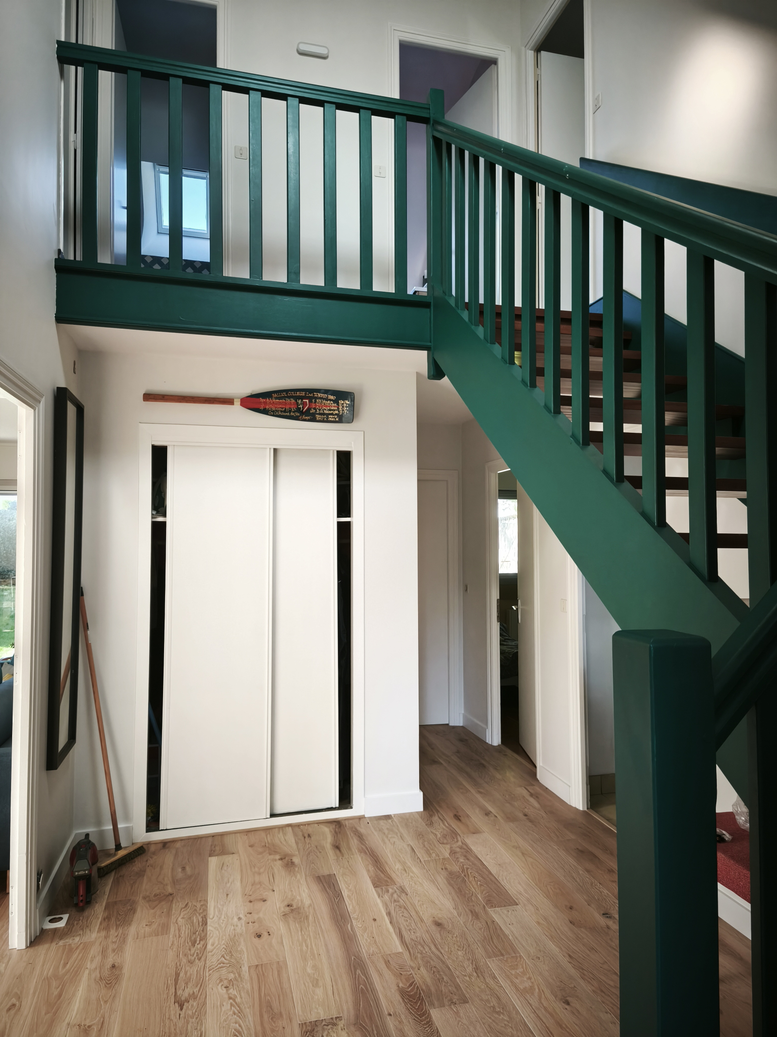 Hallway with wardrobe for coats etc.