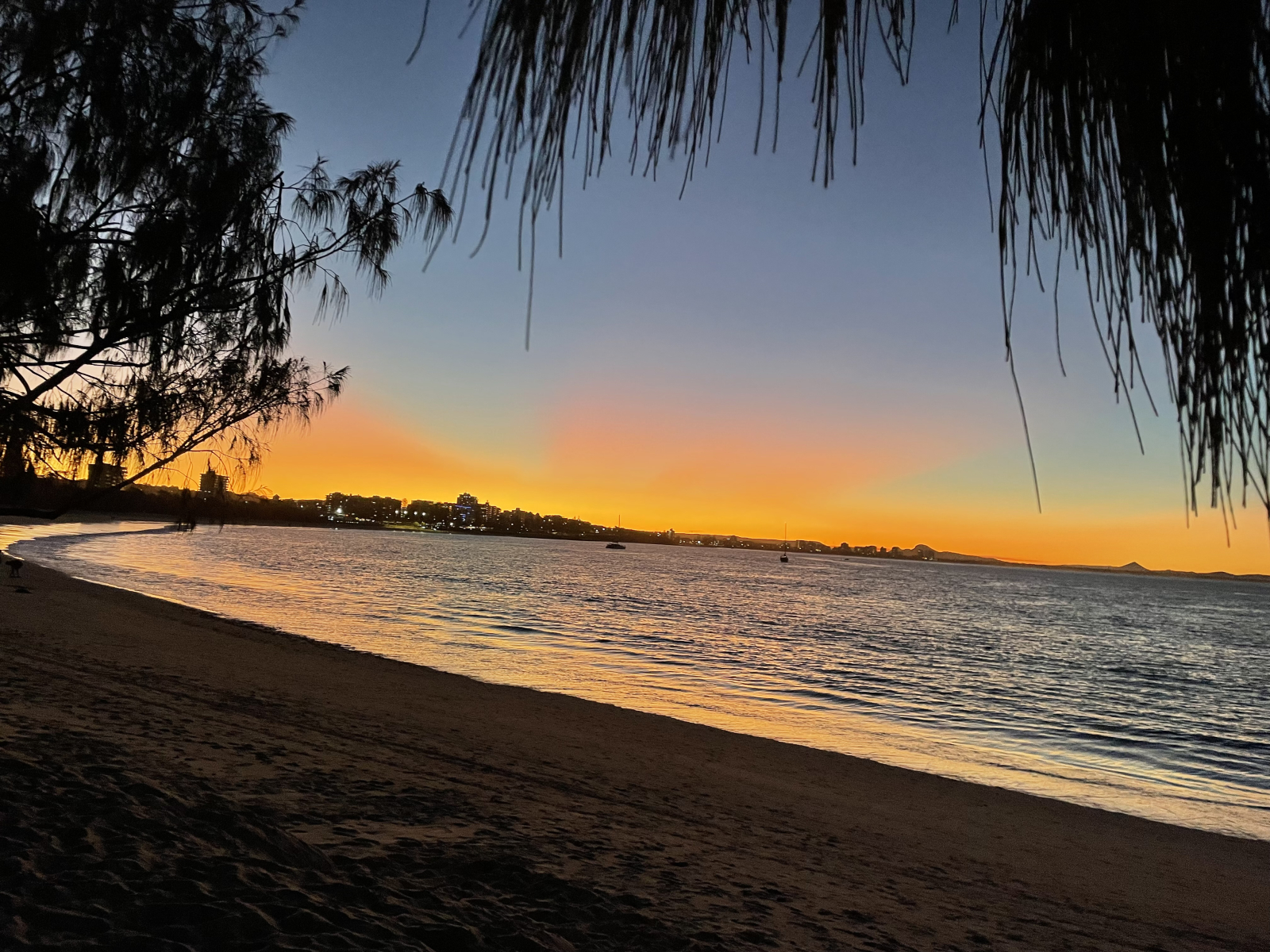 Mooloolaba Beach at sunset