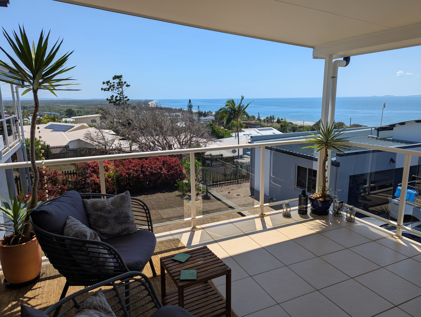 Guardando a nord dal balcone