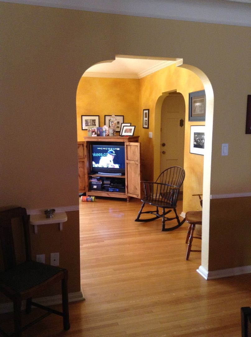 Nuestra casa en Los Ángeles - Vista desde el comedor hasta la sala de estar