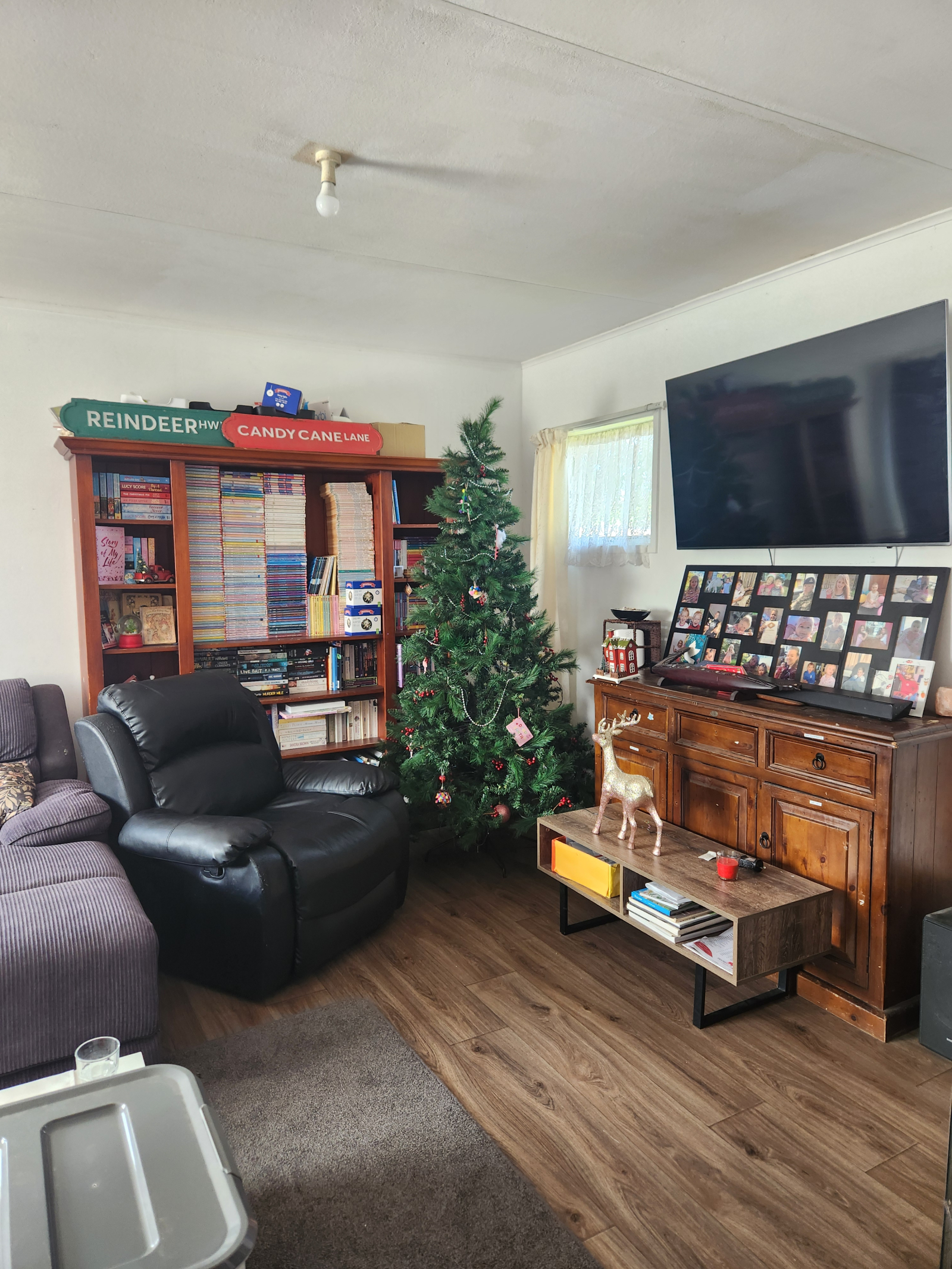 Our lounge has a large smart TV with options to log into streaming services, as well as free to air channels. We also have many books to peruse, puzzles and board games.