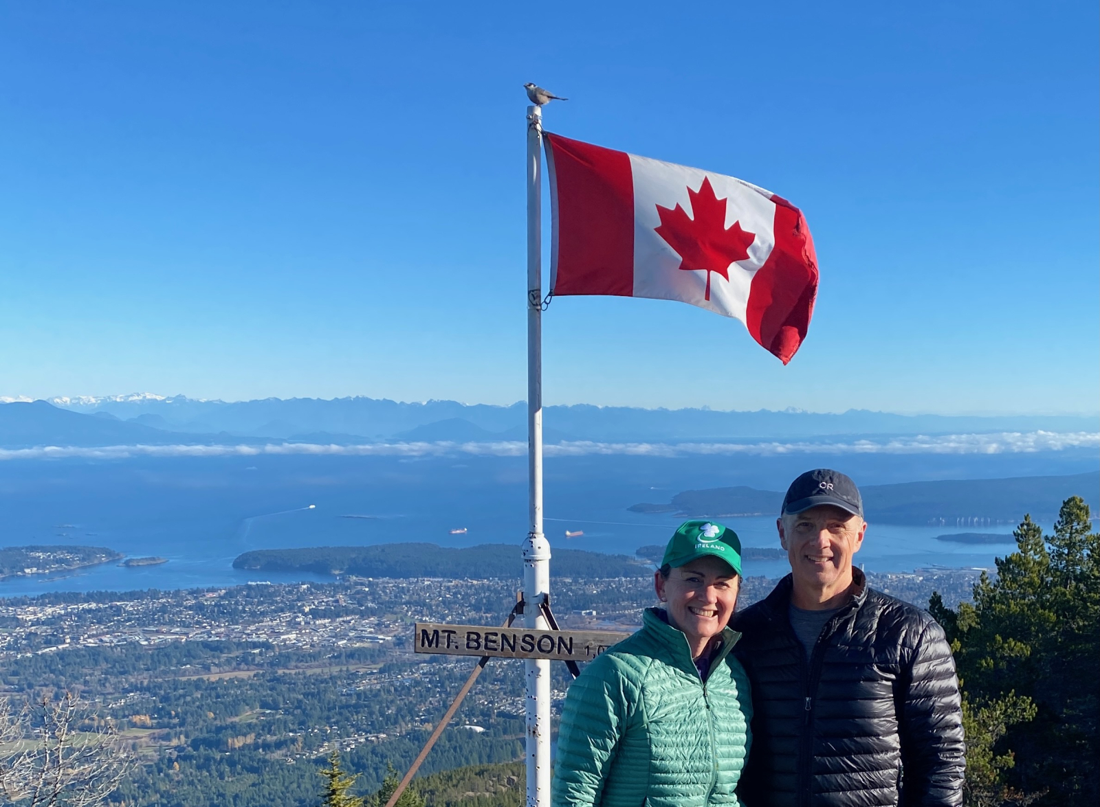 Cima del Monte Benson che domina Nanaimo.