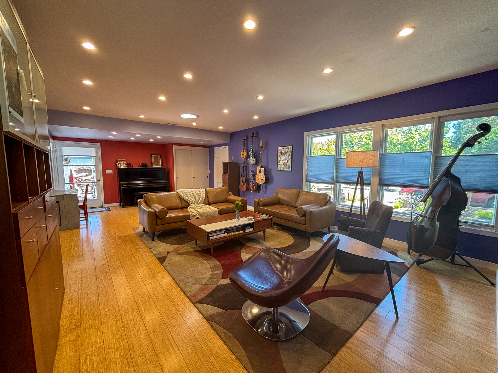 Living Room With Musical Instruments