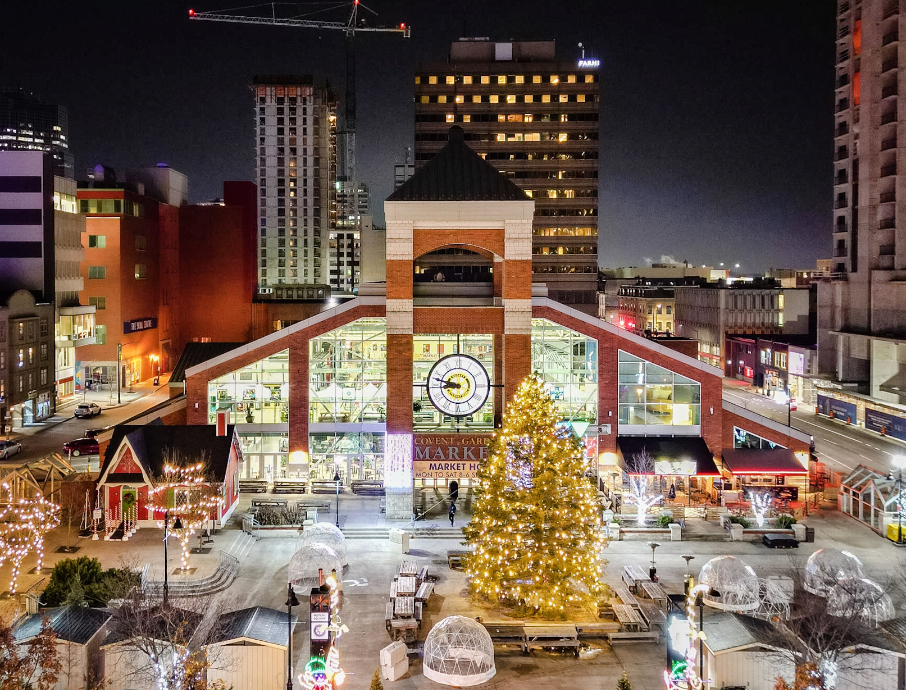 Weihnachten auf dem Covent Garden Market