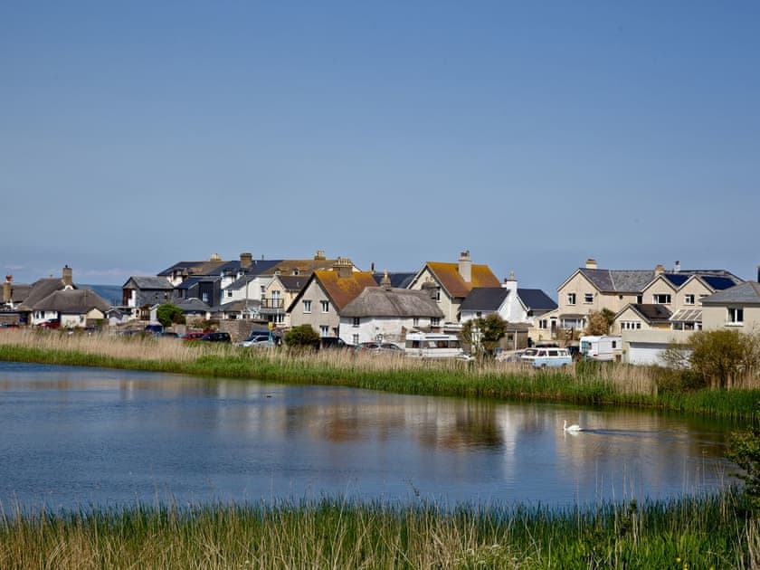 Waterfront Cottage, eingebettet am Meer in South Devon, Großbritannien,
