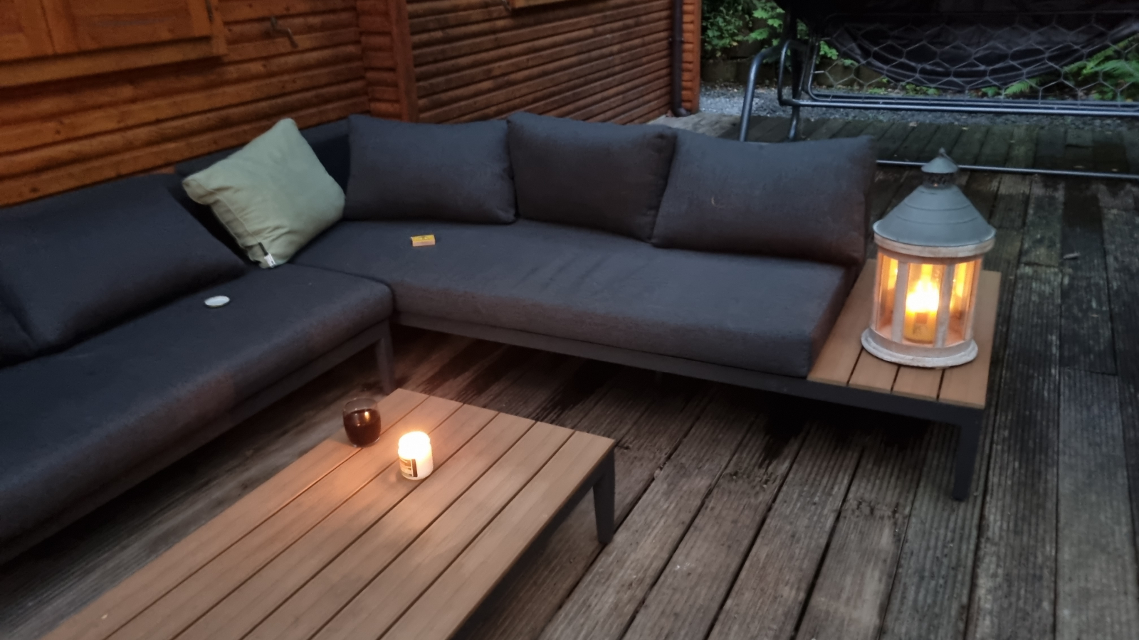 Terraza por la noche