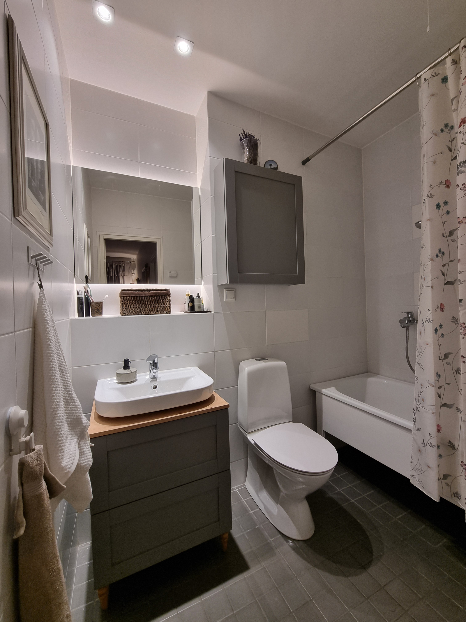Badezimmer im Erdgeschoss.