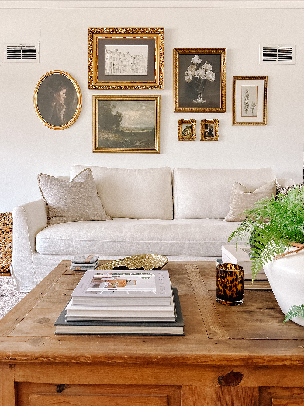 This couch makes for an excellent afternoon nap as the sun comes through the front windows!