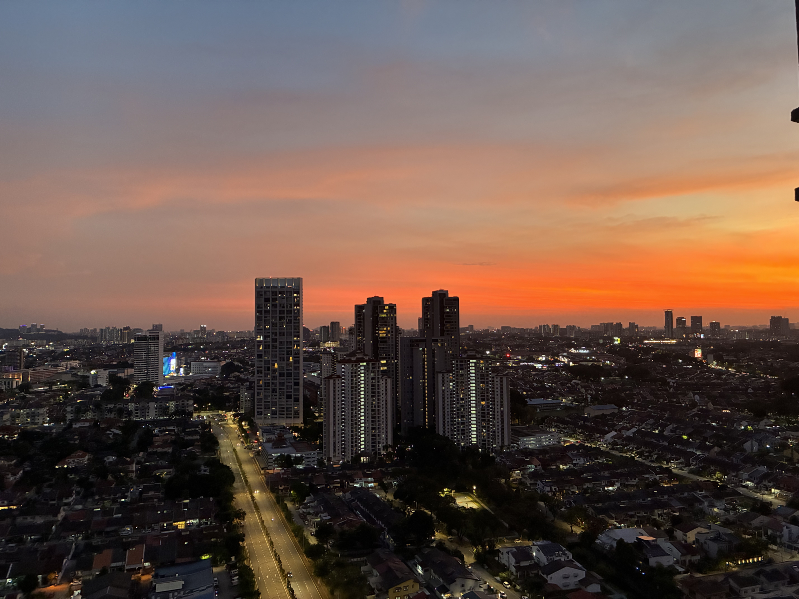 Déplacé de Penang à Kuala Lumpur. Vue sur la ville Niveau 31