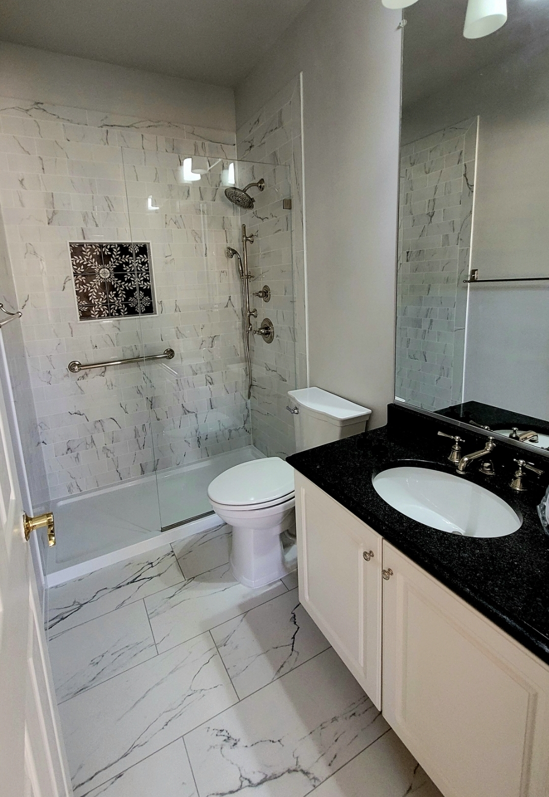 Guest room ensuite, with walk in shower