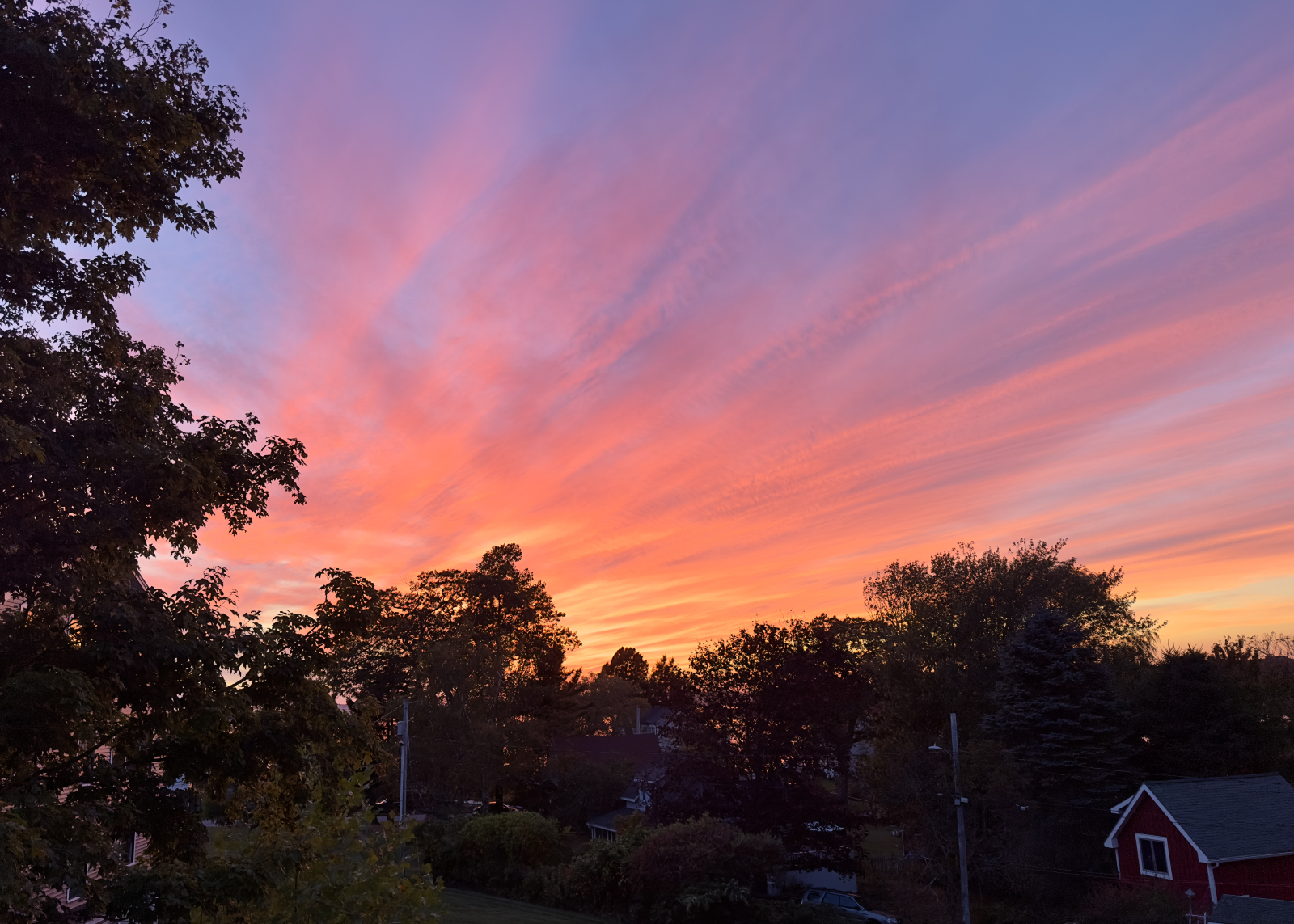 Sunset from the deck.