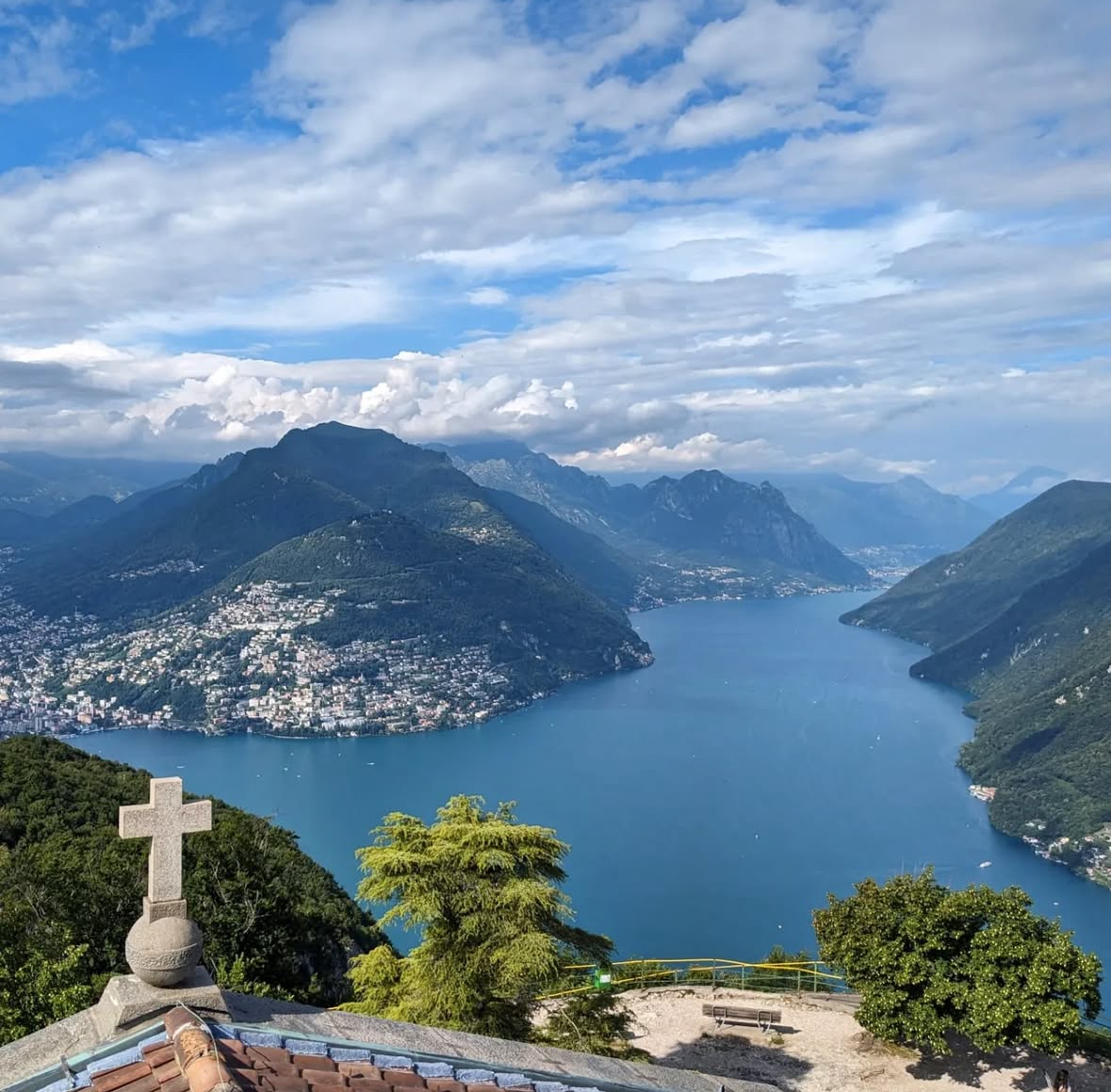 Monte San Salvatore, reached by cable car or foot (for those adventurous hikers) https://www.montesa ...